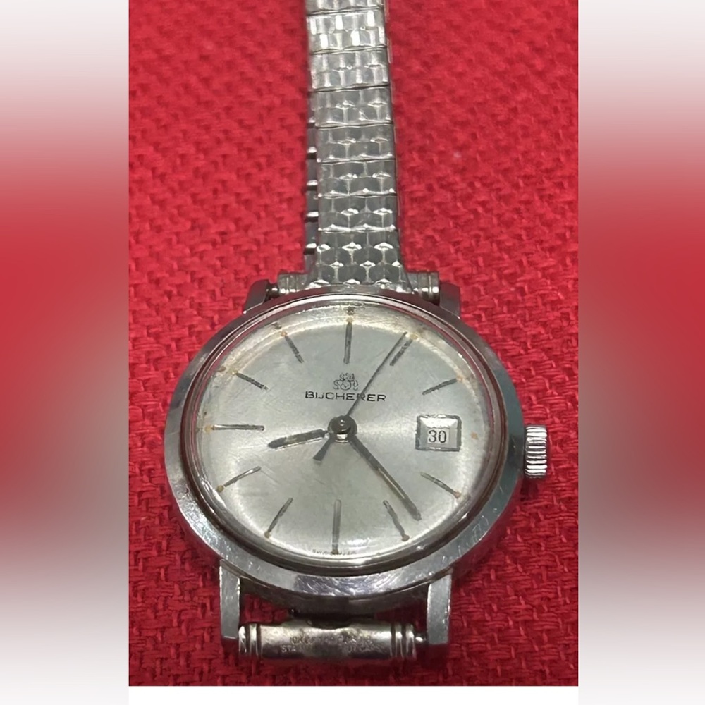 Vintage Bucherer Automatic Manual‎ Wind Antimagnetic Ladies Watch Works! RARE!